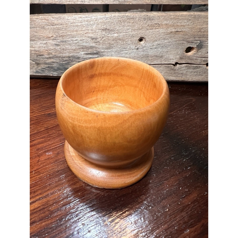 Vintage Oregon Coast Solid Myrtlewood Pencil Pen Trinket Cup Holder Container